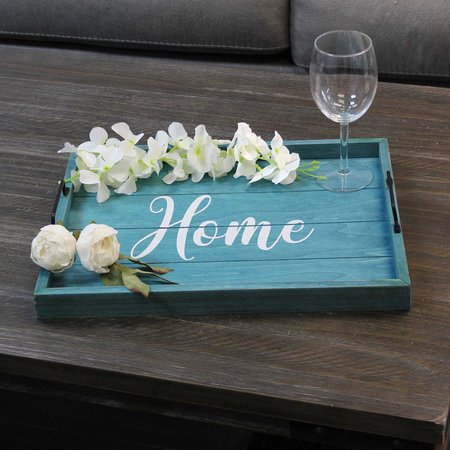 Elegant Designs Elegant Designs Decorative Wood Serving Tray, "Home" HG2000-BHW